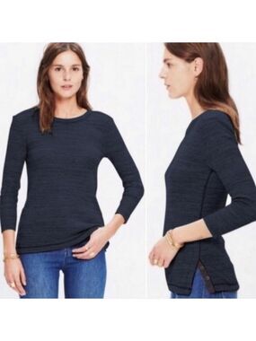 Madewell Side Button Thermal Knit Top